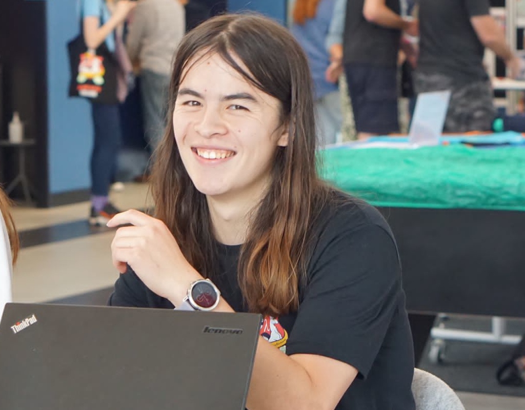 Me helping at the college during fresher's week